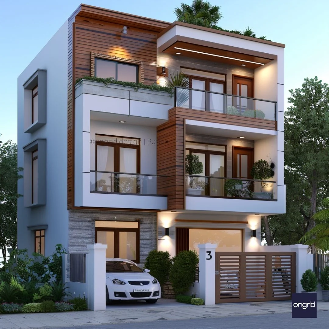 House Design with Wood Cladding in undefined